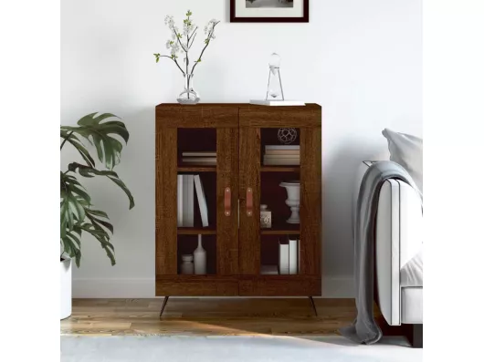 Kauf Unique Sideboard Braun Eichen-Optik 69,5x34x90 cm Holzwerkstoff