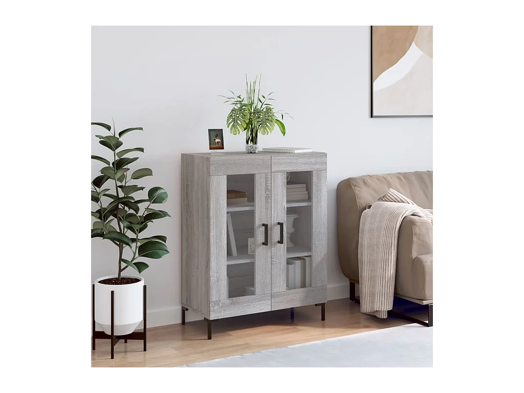 Sideboard Grau Sonoma 69,5x34x90 cm Holzwerkstoff