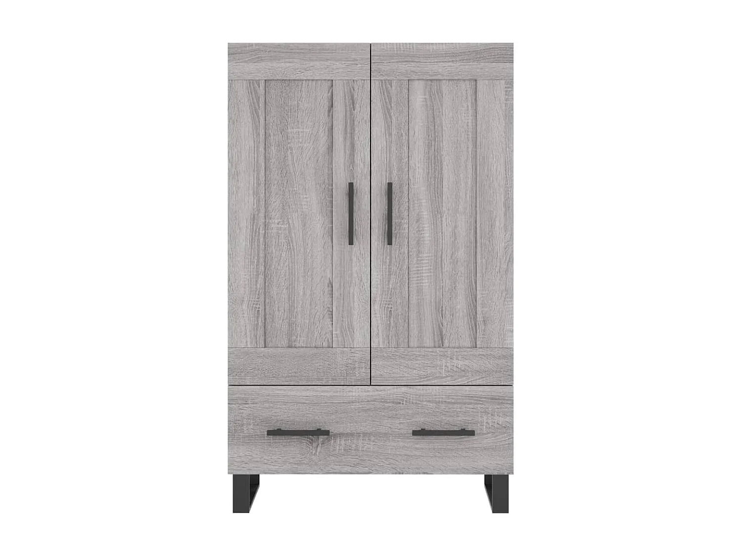 Buffet haut sonoma gris 69,5x31x115 cm bois d'ingénierie