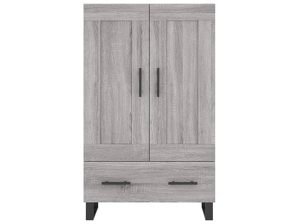 Buffet haut sonoma gris 69,5x31x115 cm bois d'ingénierie