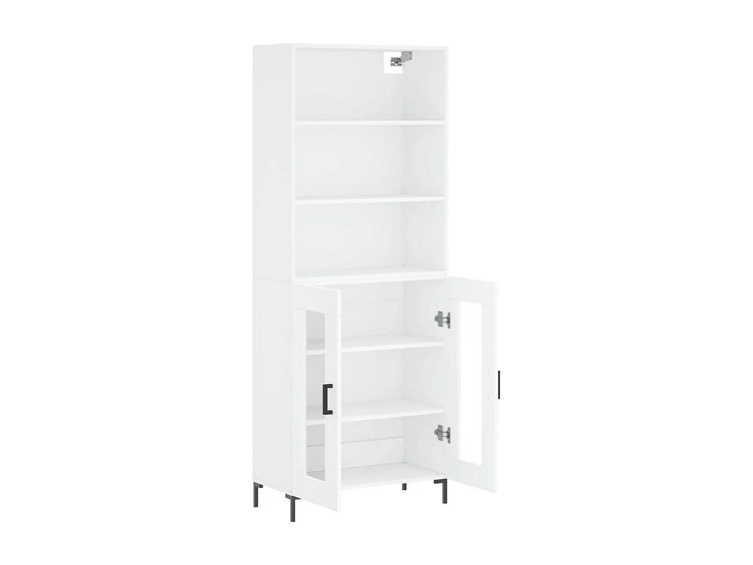 Armário alto 69,5x34x180 cm derivados de madeira branco