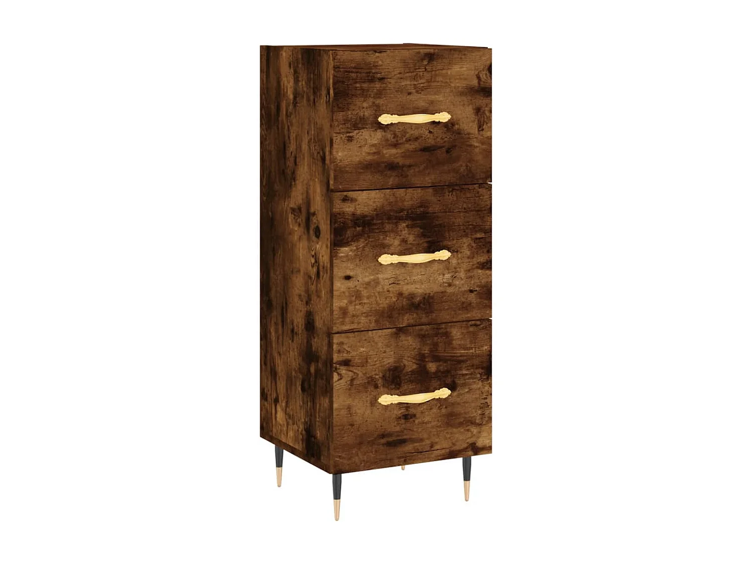 Buffet Chêne fumé 34,5x34x90 cm Bois d'ingénierie