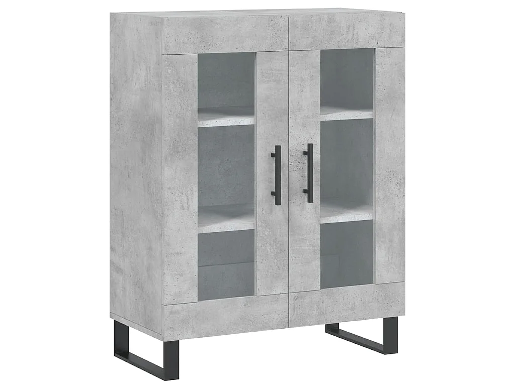 Dressoir 69,5x34x90 cm bewerkt hout betongrijs