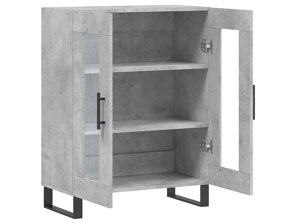 Dressoir 69,5x34x90 cm bewerkt hout betongrijs