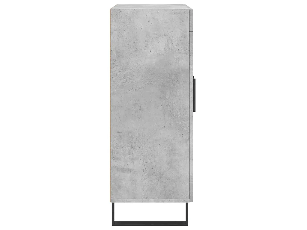 Dressoir 69,5x34x90 cm bewerkt hout betongrijs