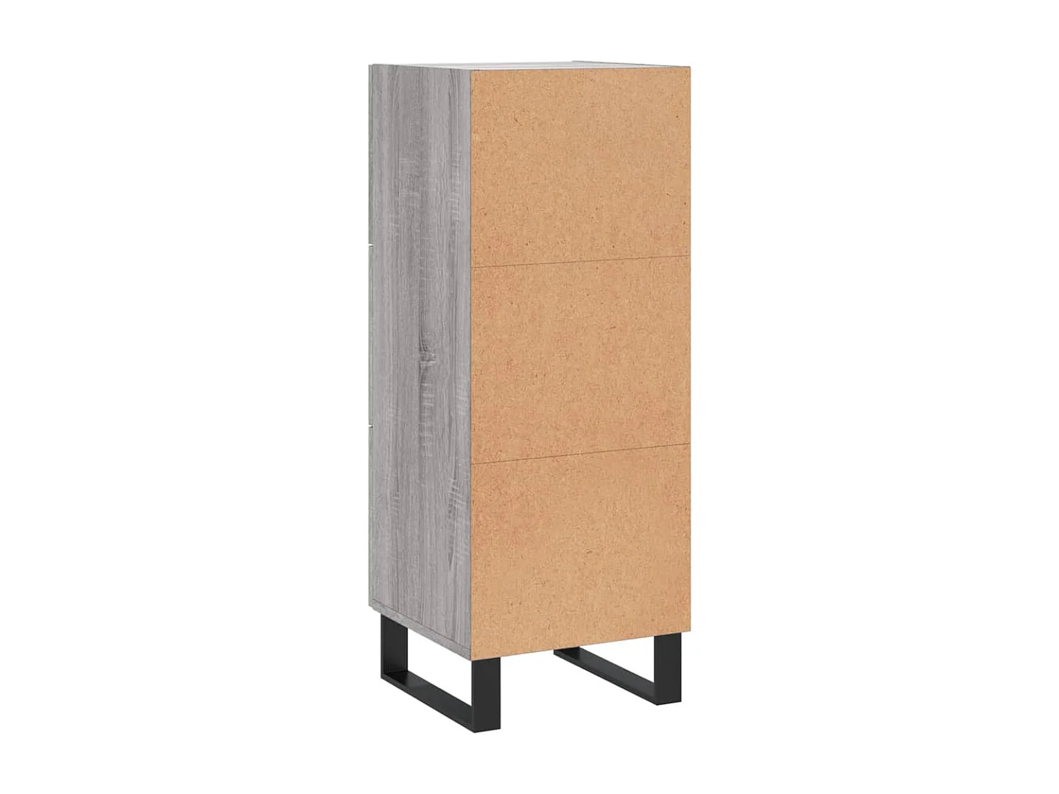 Buffet Sonoma gris 34,5x34x90 cm Bois d'ingénierie