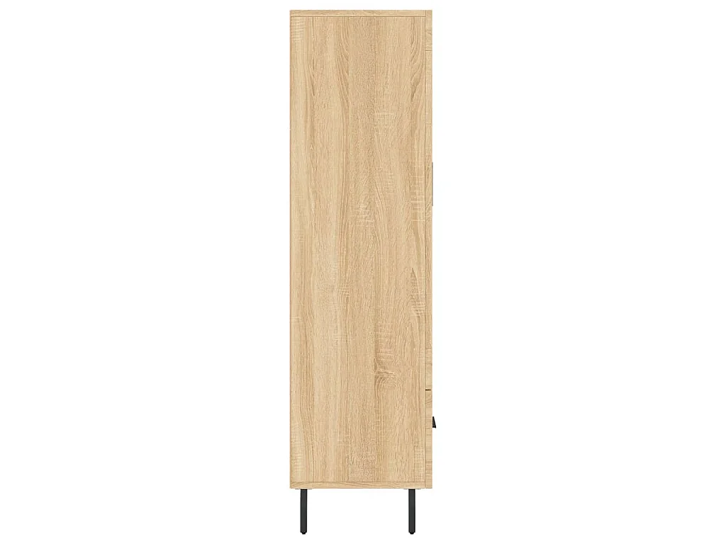 Buffet haut chêne sonoma 69,5x31x115 cm bois d'ingénierie