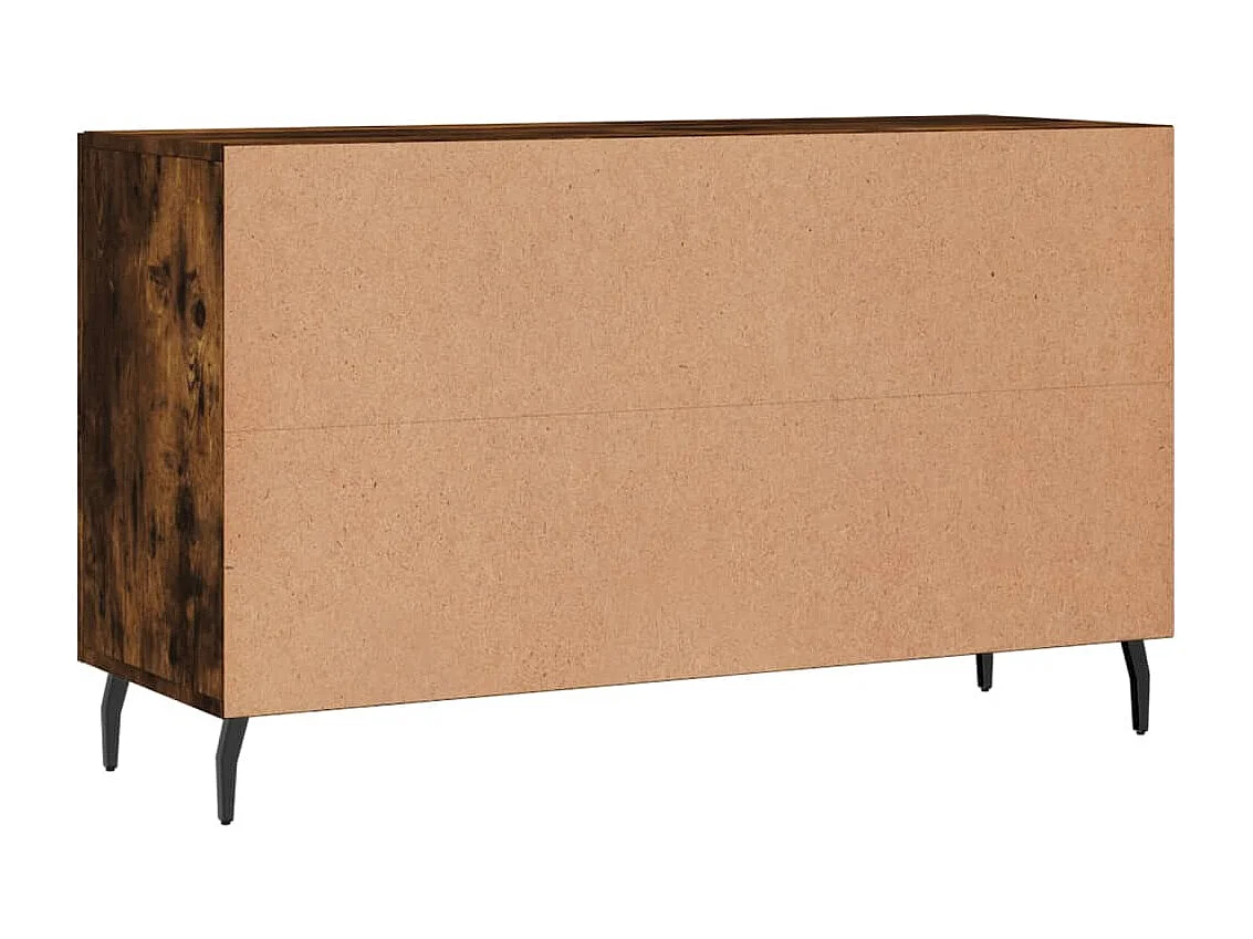 Buffet chêne fumé 100x36x60 cm bois d'ingénierie