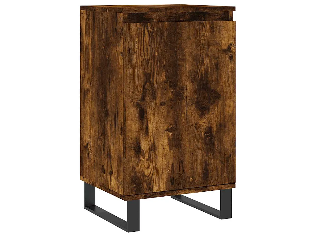 Buffet chêne fumé 40x35x70 cm bois d'ingénierie