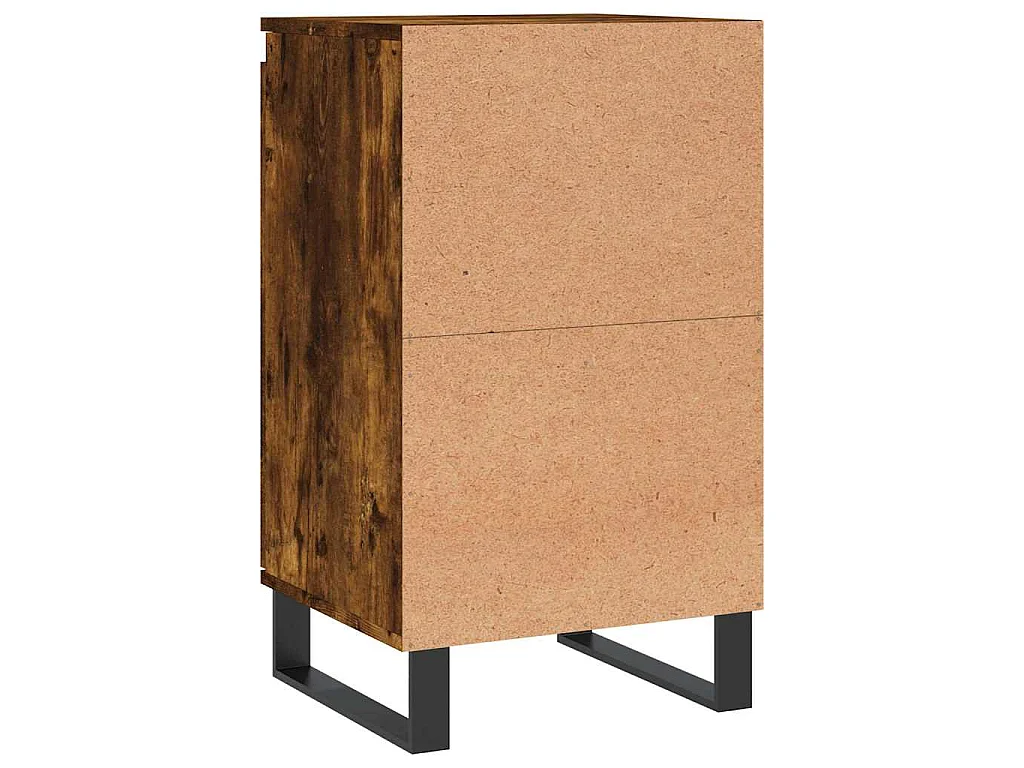 Buffet chêne fumé 40x35x70 cm bois d'ingénierie