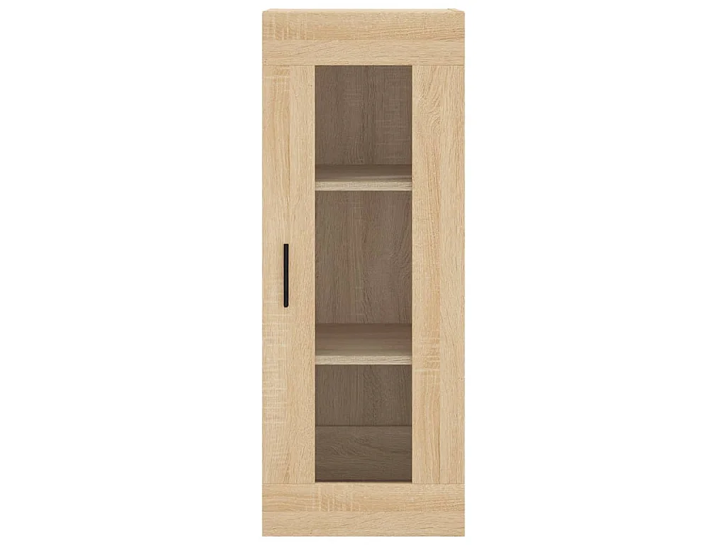 Hoge kast 34,5x34x180 cm bewerkt hout sonoma eikenkleurig