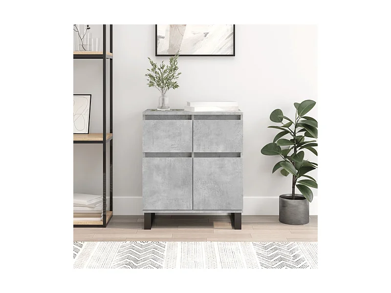 Sideboard Betongrau 60x35x70 cm Holzwerkstoff