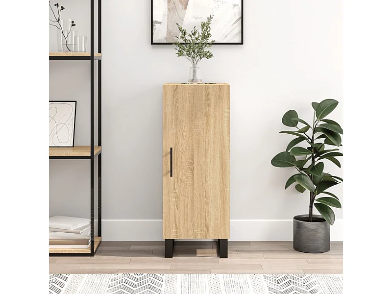 Dressoir 34,5x34x90 cm bewerkt hout sonoma eiken