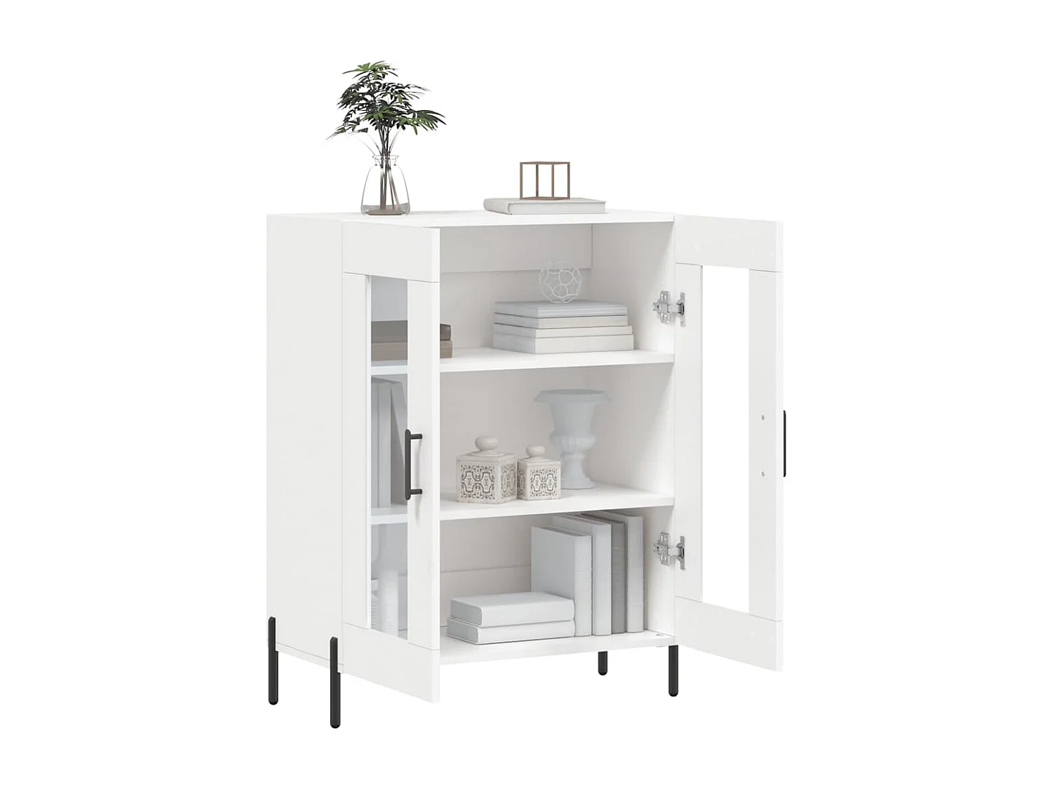 Sideboard Weiß 69,5x34x90 cm Holzwerkstoff