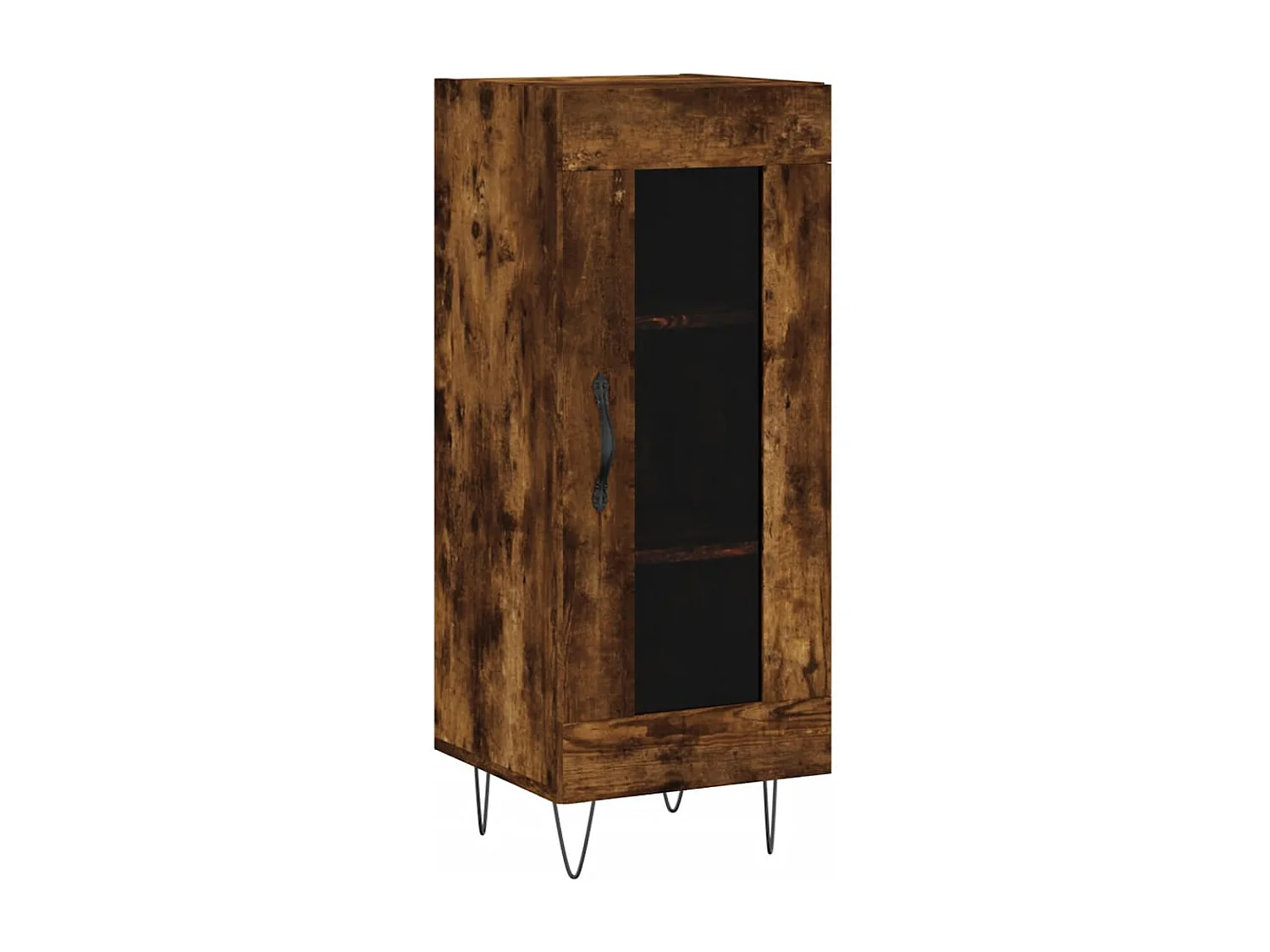 Dressoir 34,5x34x90 cm bewerkt hout gerookt eiken