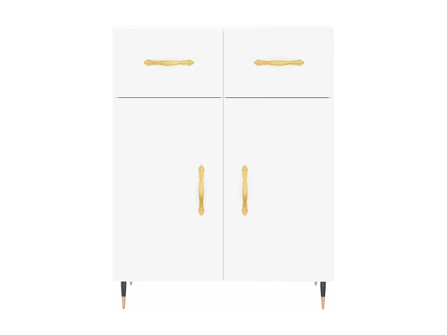 Buffet blanc 69,5x34x90 cm bois d'ingénierie