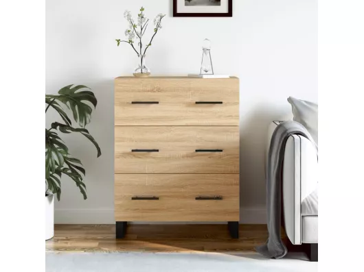 Kauf Unique Sideboard Sonoma-Eiche 69,5x34x90 cm Holzwerkstoff