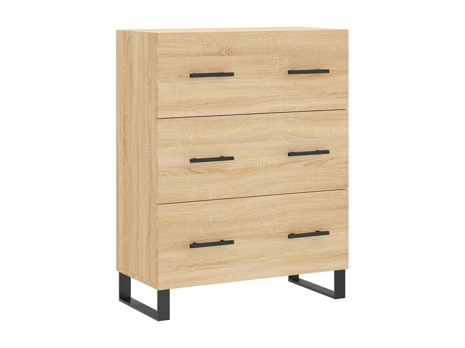 Buffet chêne sonoma 69,5x34x90 cm bois d'ingénierie