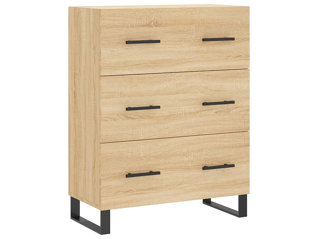 Sideboard Sonoma-Eiche 69,5x34x90 cm Holzwerkstoff