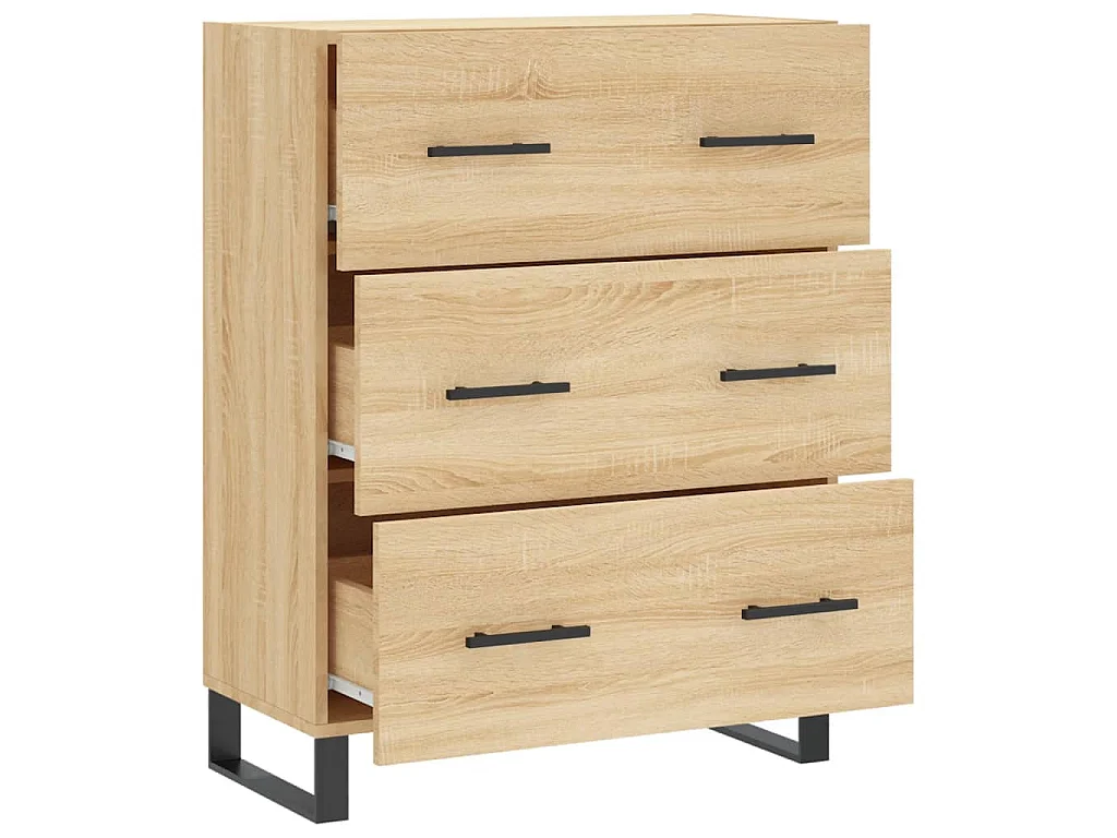 Sideboard Sonoma-Eiche 69,5x34x90 cm Holzwerkstoff