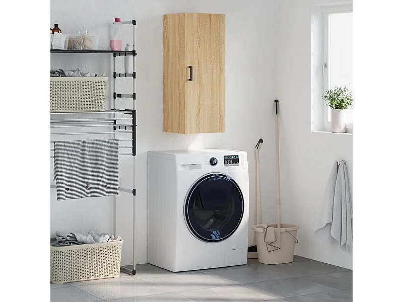 Wandschrank Sonoma-Eiche 34,5x34x90 cm