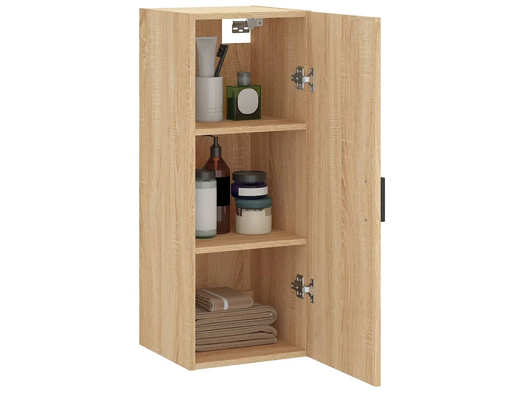Bovenkast 34,5x34x90 cm sonoma eikenkleurig