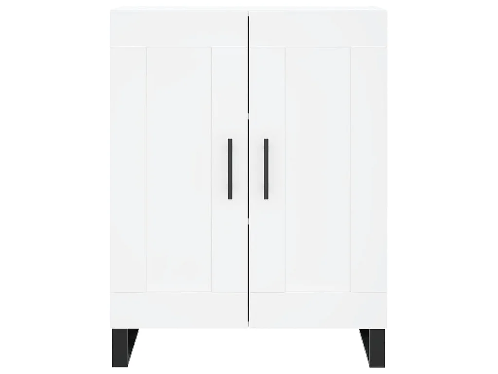 Buffet haut Blanc 69,5x34x180 cm Bois d'ingénierie