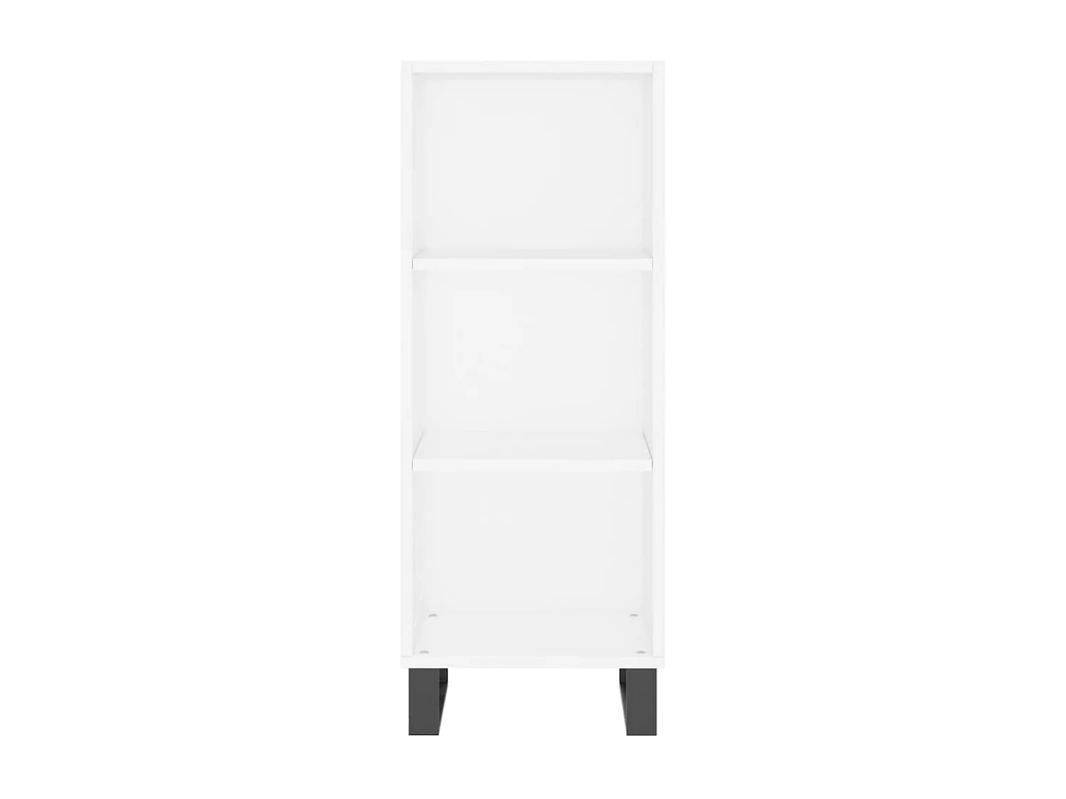 Credenza Bianca 34,5x34x180 cm in Legno Multistrato