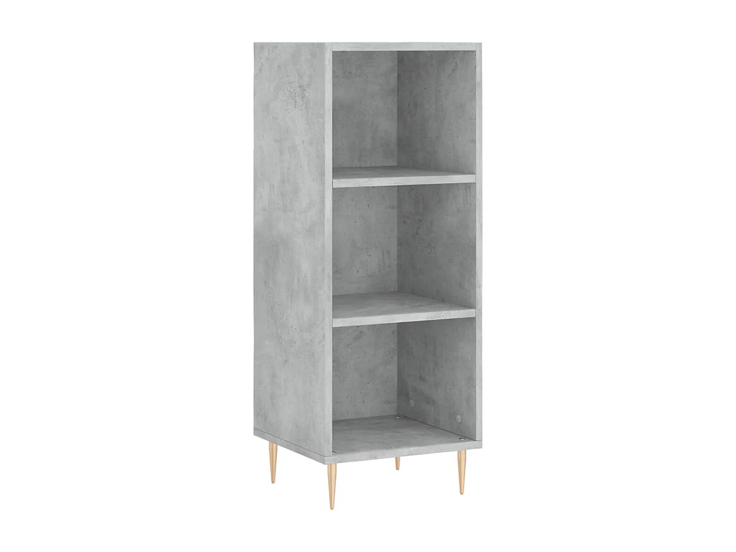 Buffet haut Gris béton 34,5x34x180 cm Bois d'ingénierie