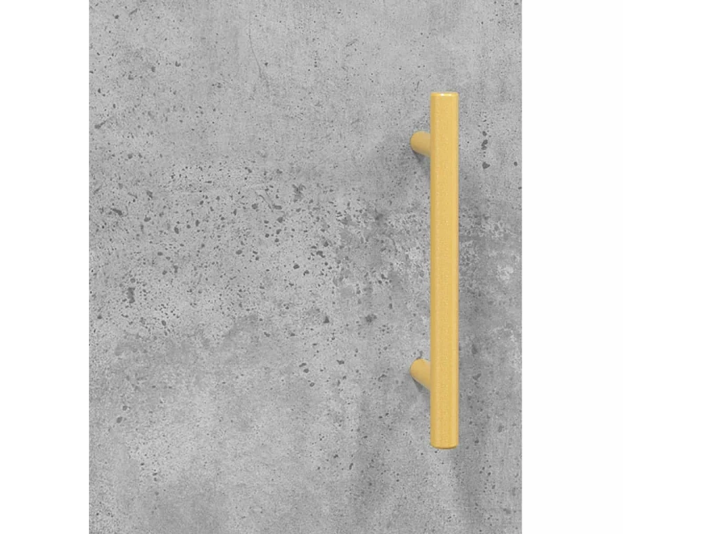 Buffet haut Gris béton 34,5x34x180 cm Bois d'ingénierie