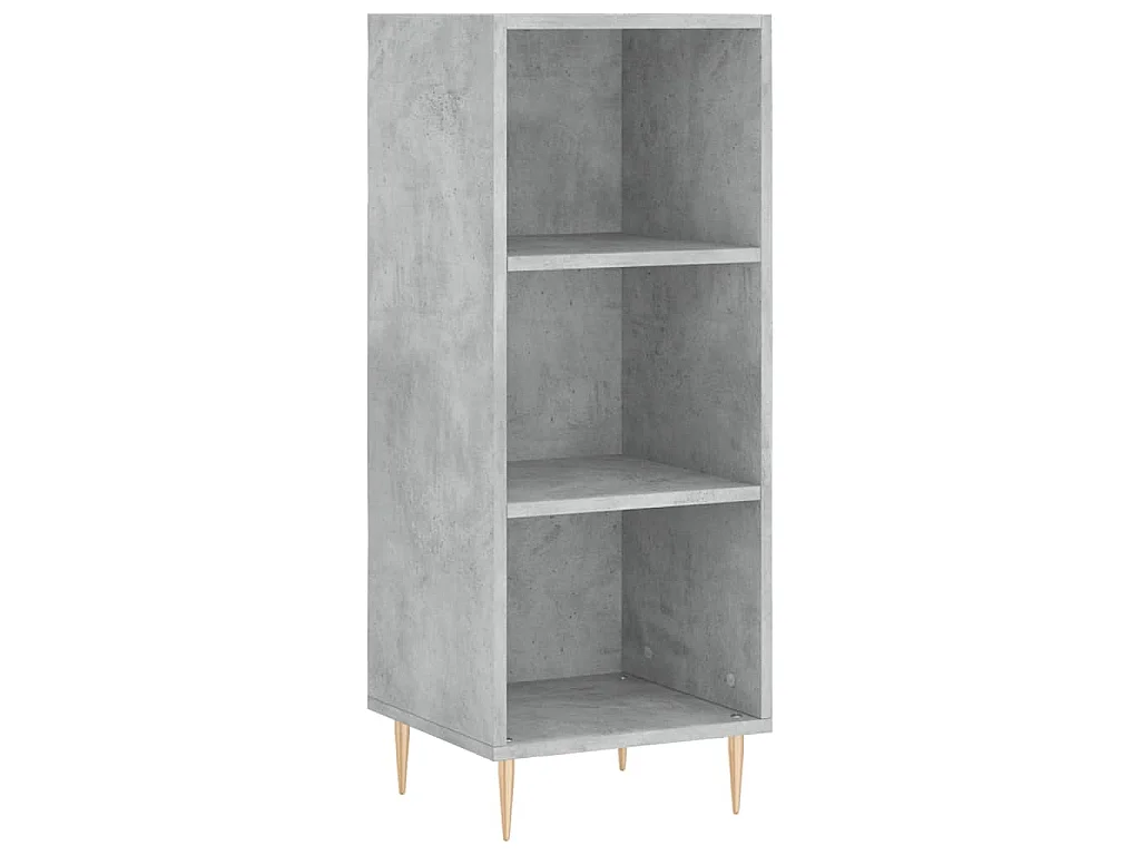 Highboard Betongrau 34,5x34x180 cm Holzwerkstoff