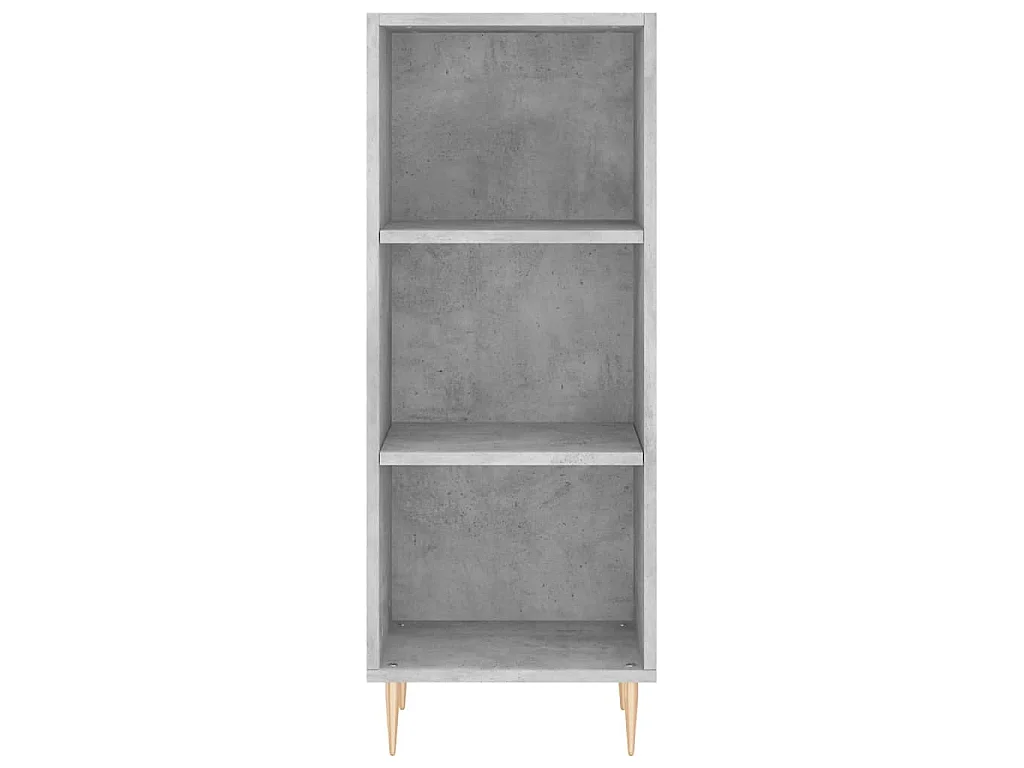 Highboard Betongrau 34,5x34x180 cm Holzwerkstoff