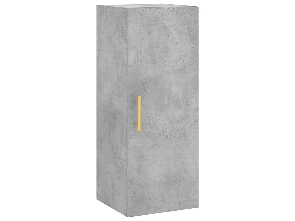 Highboard Betongrau 34,5x34x180 cm Holzwerkstoff