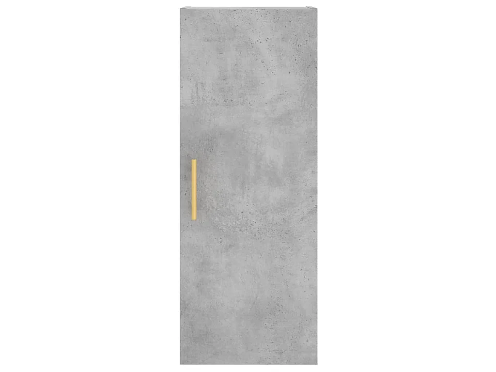 Highboard Betongrau 34,5x34x180 cm Holzwerkstoff