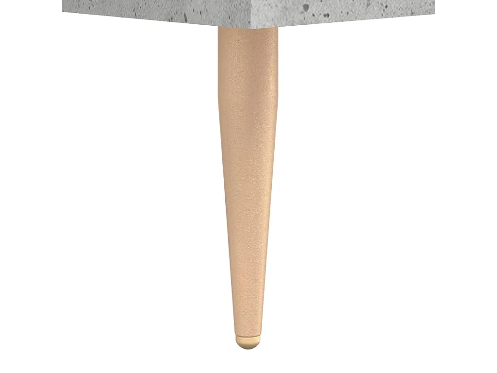 Buffet haut Gris béton 34,5x34x180 cm Bois d'ingénierie