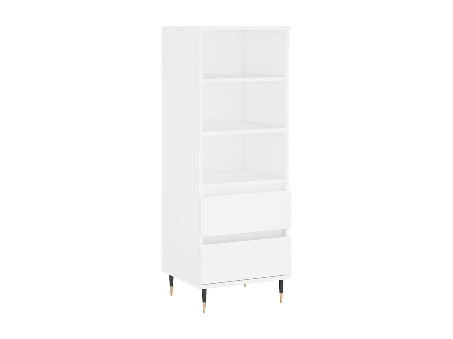 Buffet haut Blanc 40x36x110 cm Bois d'ingénierie