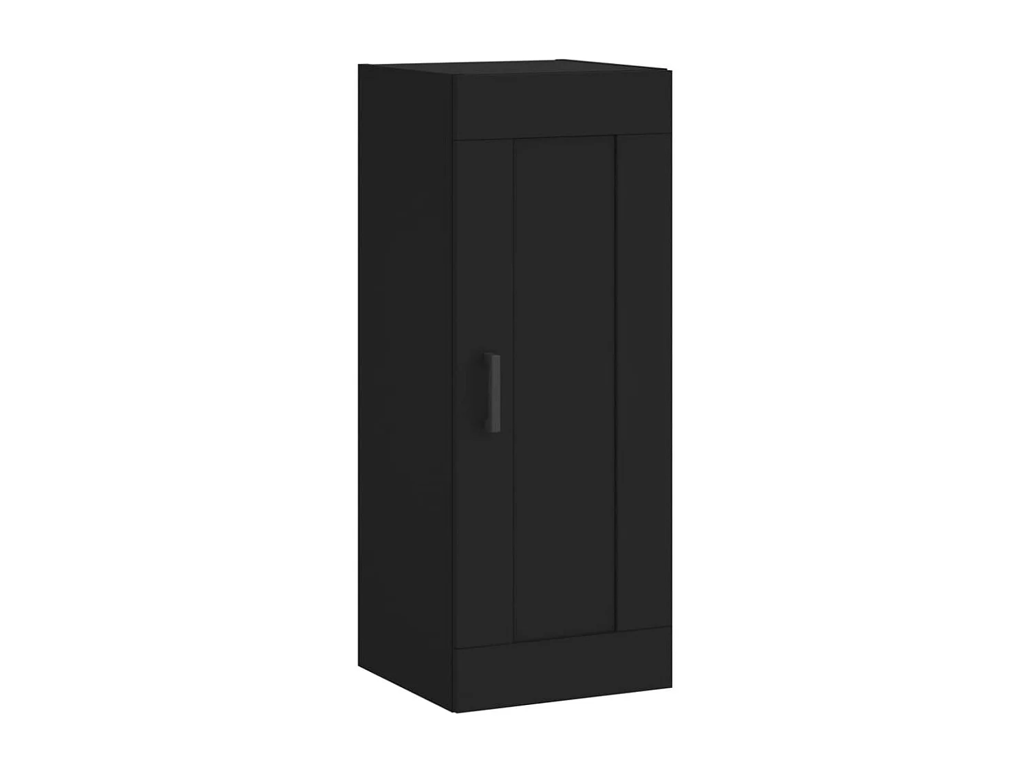 Buffet haut Noir 34,5x34x180 cm Bois d'ingénierie