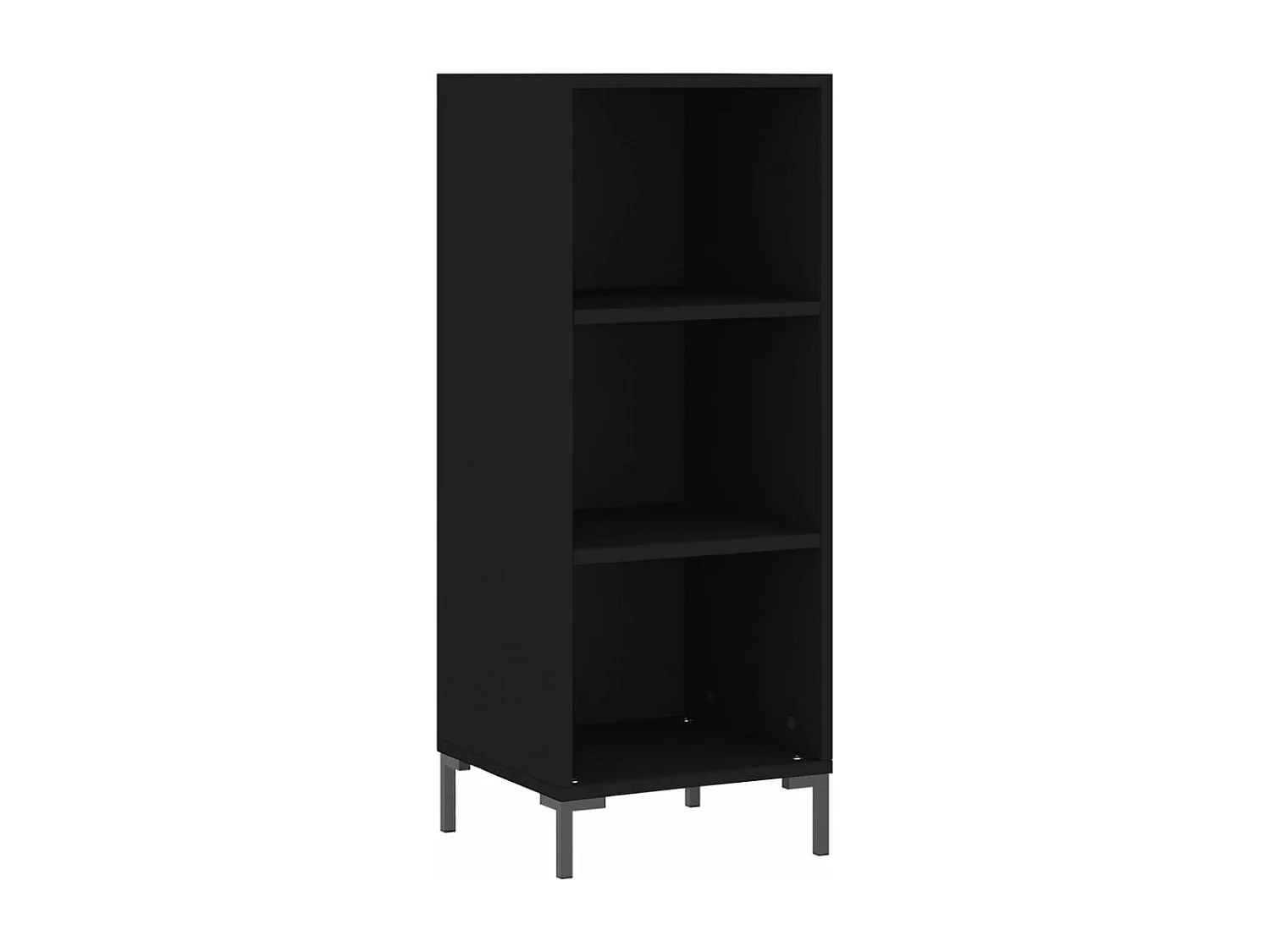 Highboard Schwarz 34,5x34x180 cm Holzwerkstoff