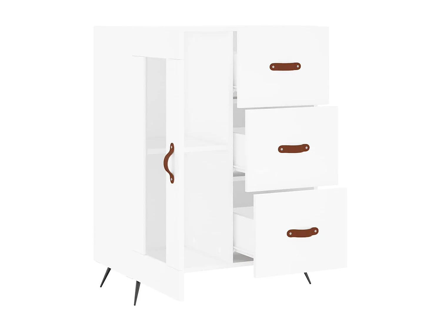 Sideboard Weiß 69,5x34x90 cm Holzwerkstoff