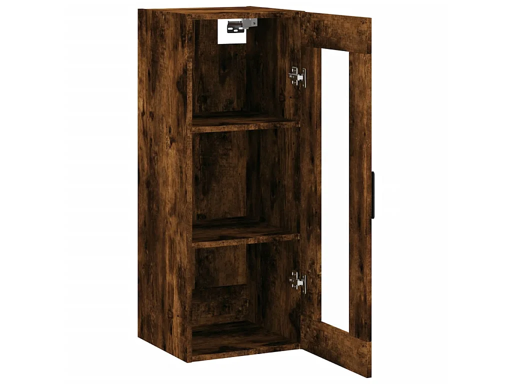 Armoire murale chêne fumé 34,5x34x90 cm