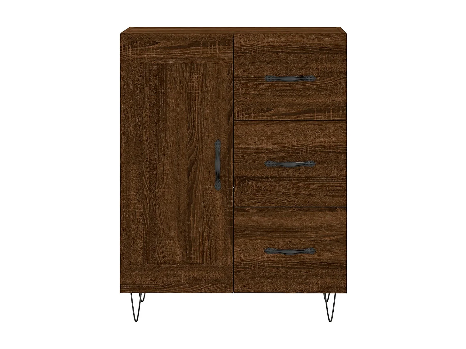 Armário alto 69,5x34x180cm madeira processada carvalho castanho