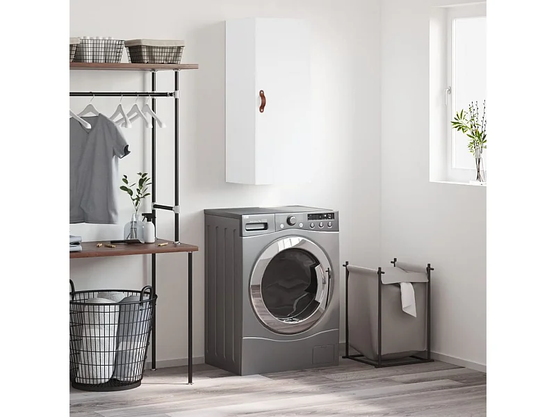 Armoire murale blanc 34,5x34x90 cm