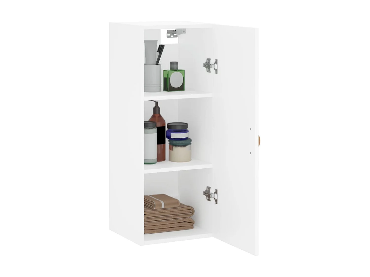 Armoire murale blanc 34,5x34x90 cm