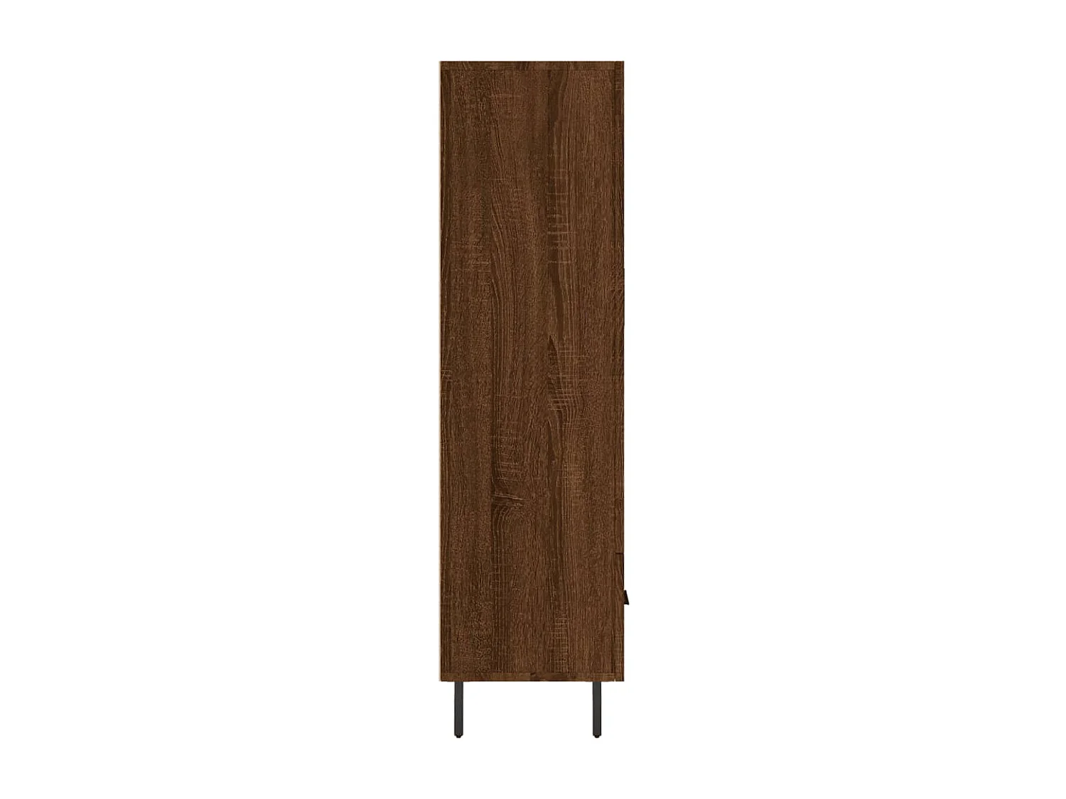 Buffet haut chêne marron 69,5x31x115 cm bois d'ingénierie