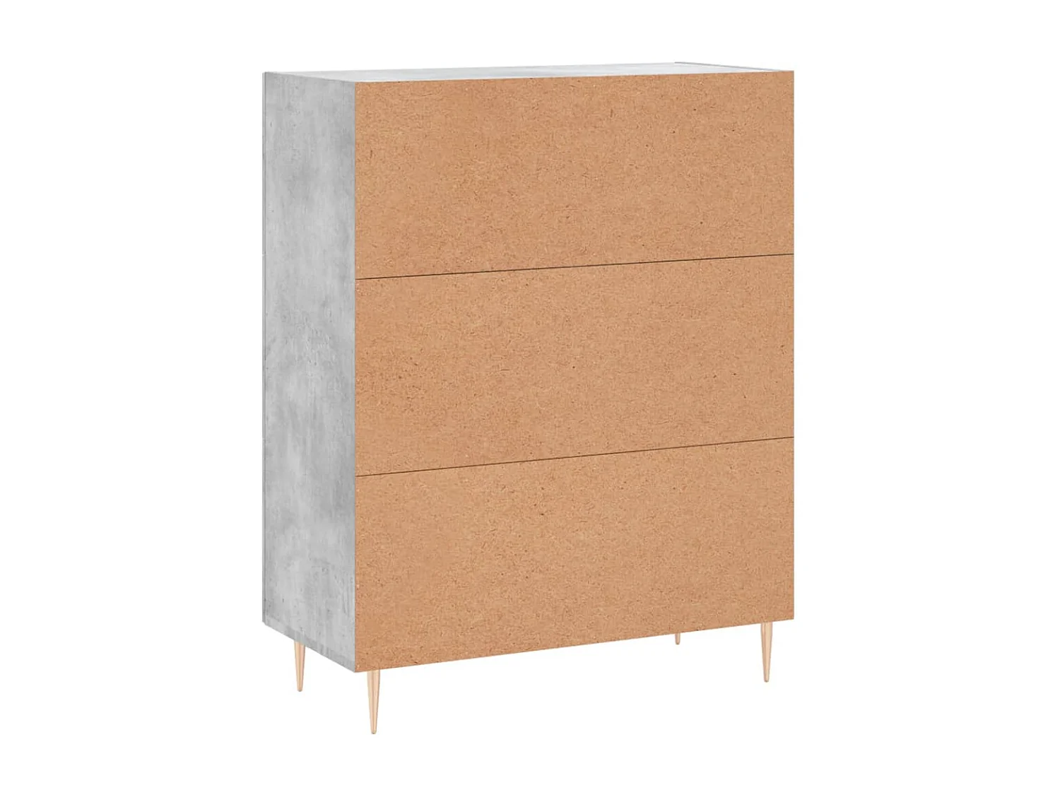 Aparador 69,5x34x90 cm madeira processada cinza cimento