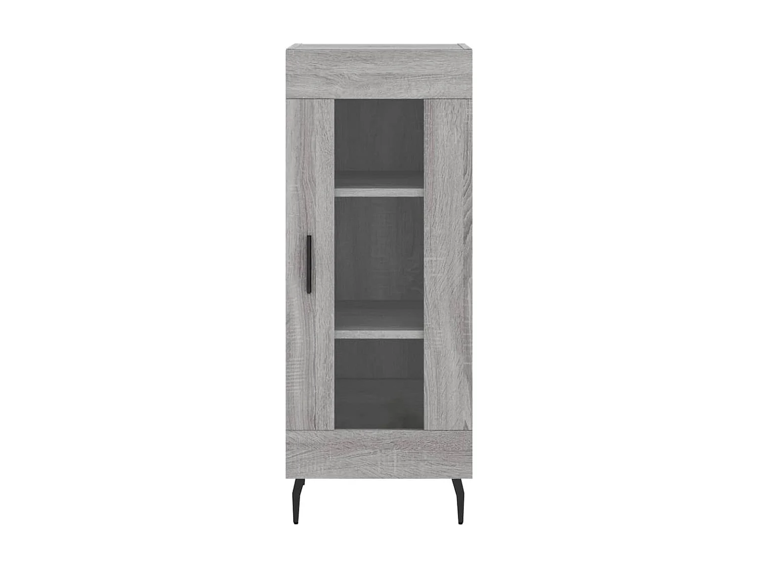 Aparador alto madera contrachapada gris Sonoma 34,5x34x180 cm