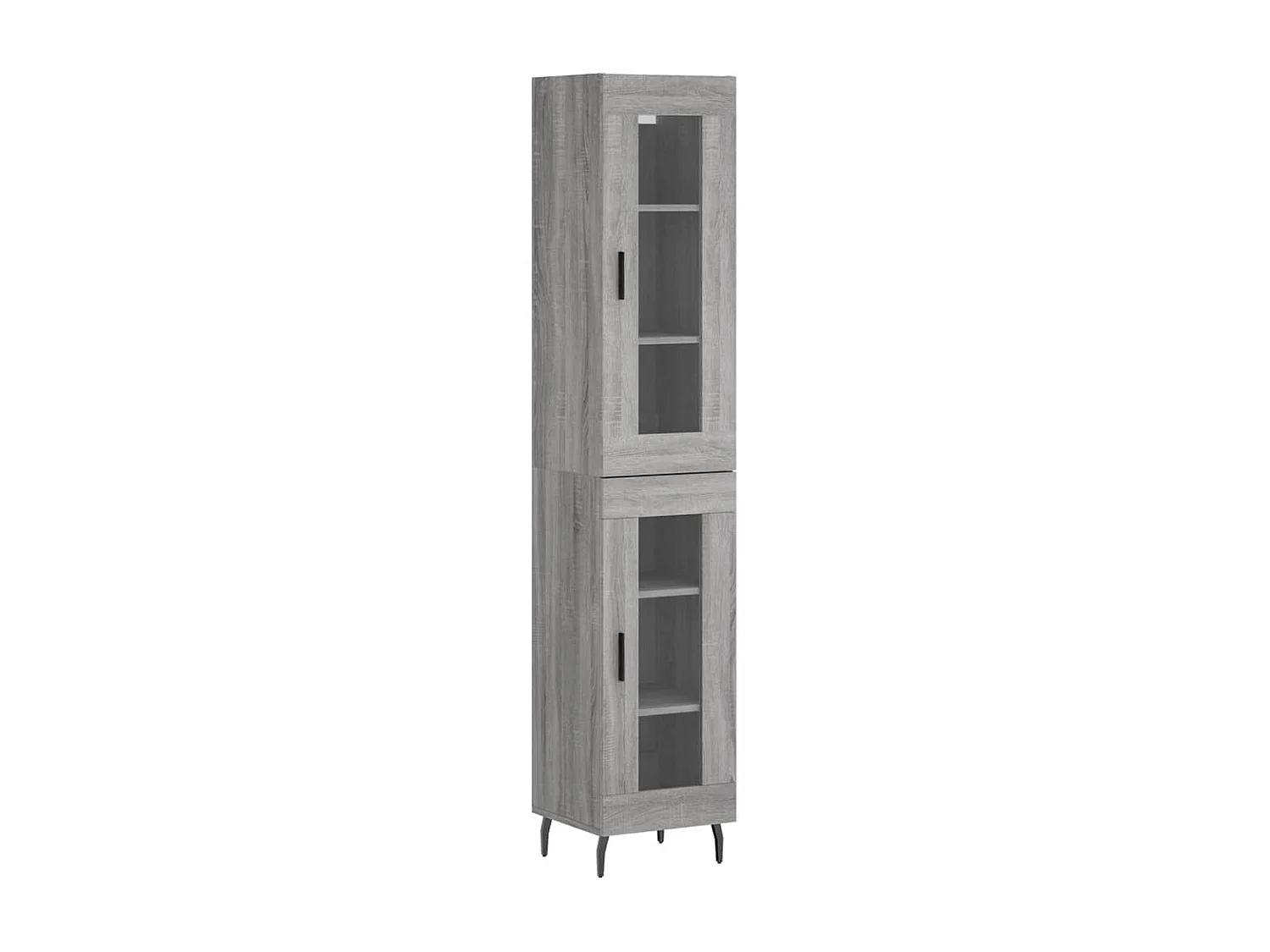 Buffet haut Sonoma gris 34,5x34x180 cm Bois d'ingénierie