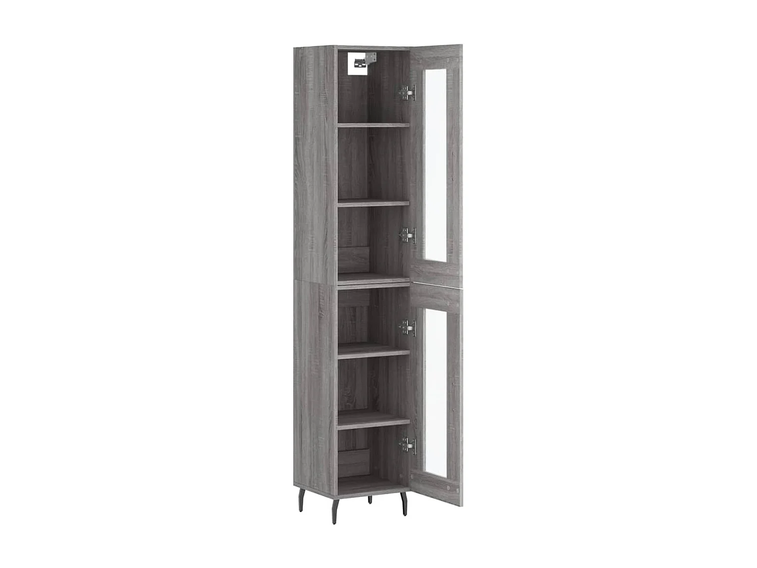 Buffet haut Sonoma gris 34,5x34x180 cm Bois d'ingénierie