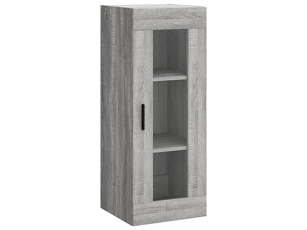 Credenza Grigio Sonoma 34,5x34x180 cm in Legno Multistrato
