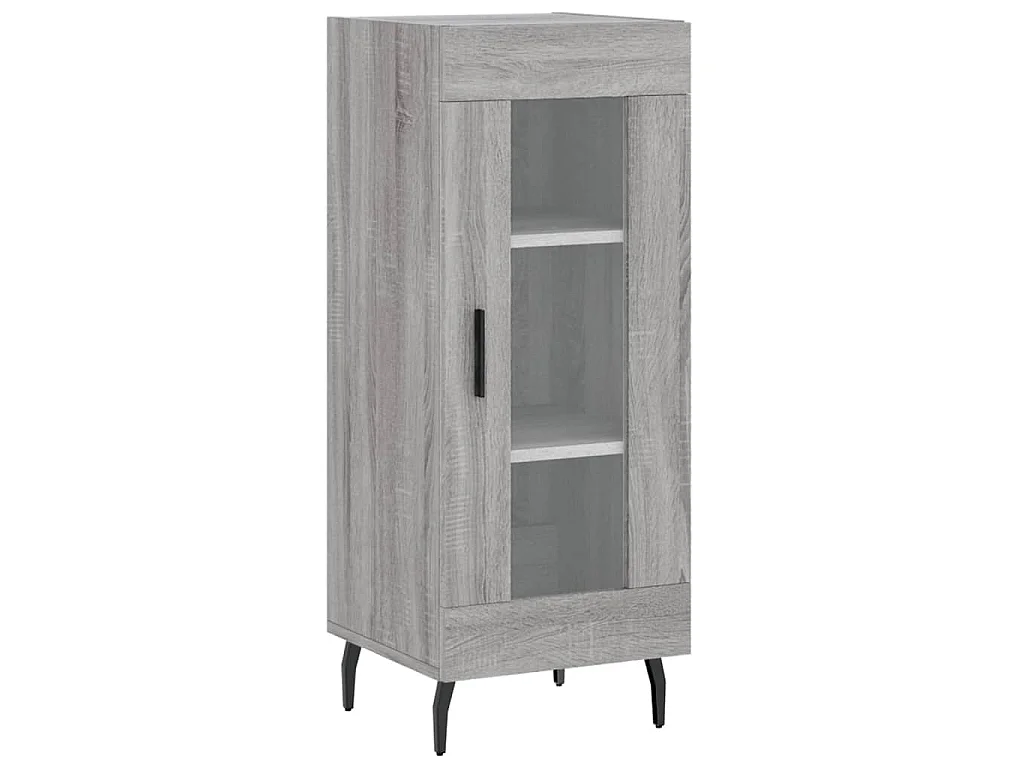Credenza Grigio Sonoma 34,5x34x180 cm in Legno Multistrato